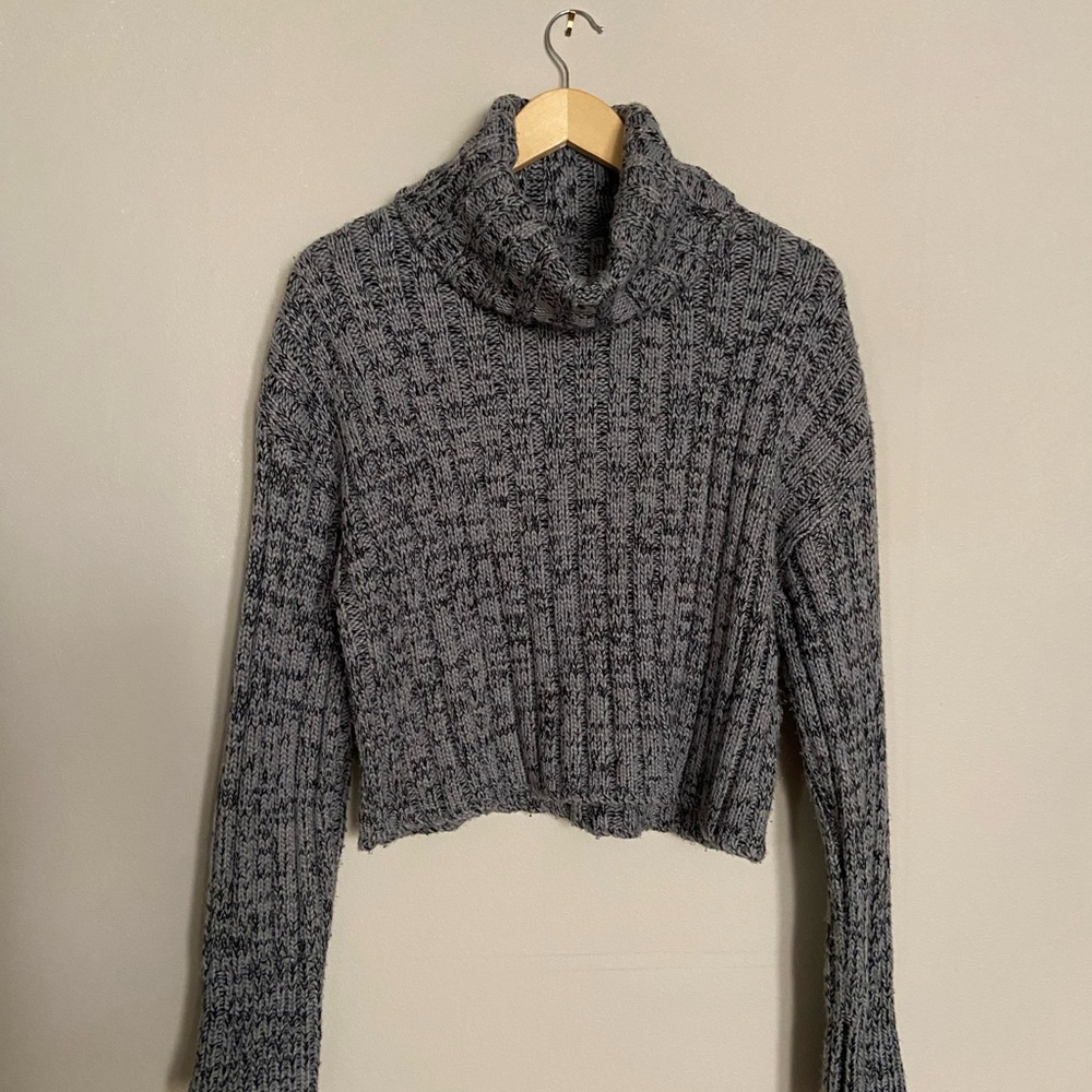 Urban Outfitters Charcoal Cowl Neck Sweater